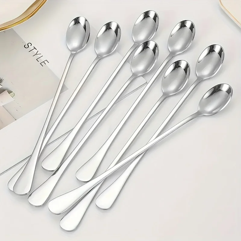 Coffee Tea Mix - Stainless Steel 1/10pcs Long Handle Spoons