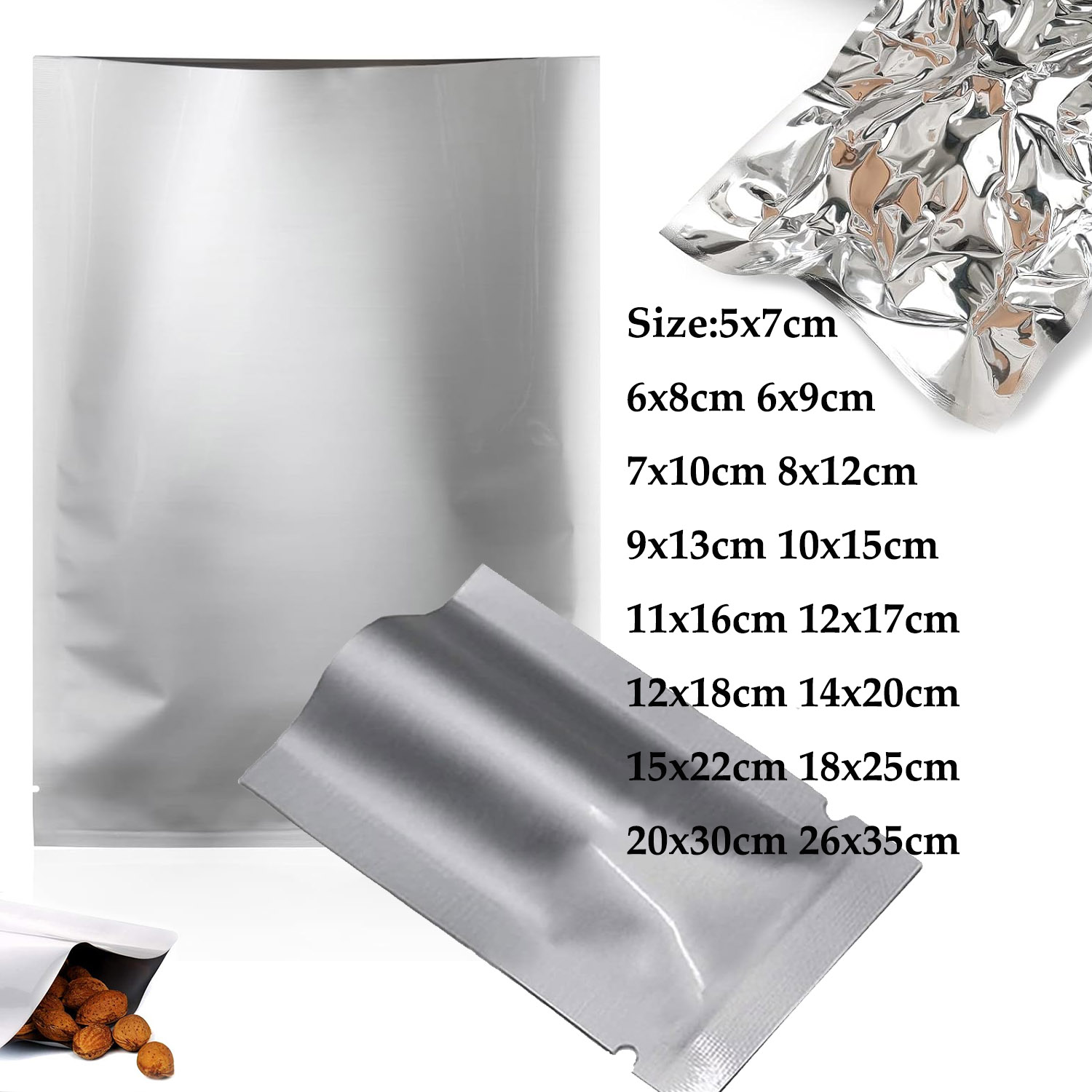 Coffee Tea Etc - 10~200 PCS Aluminized Packaging Bags for