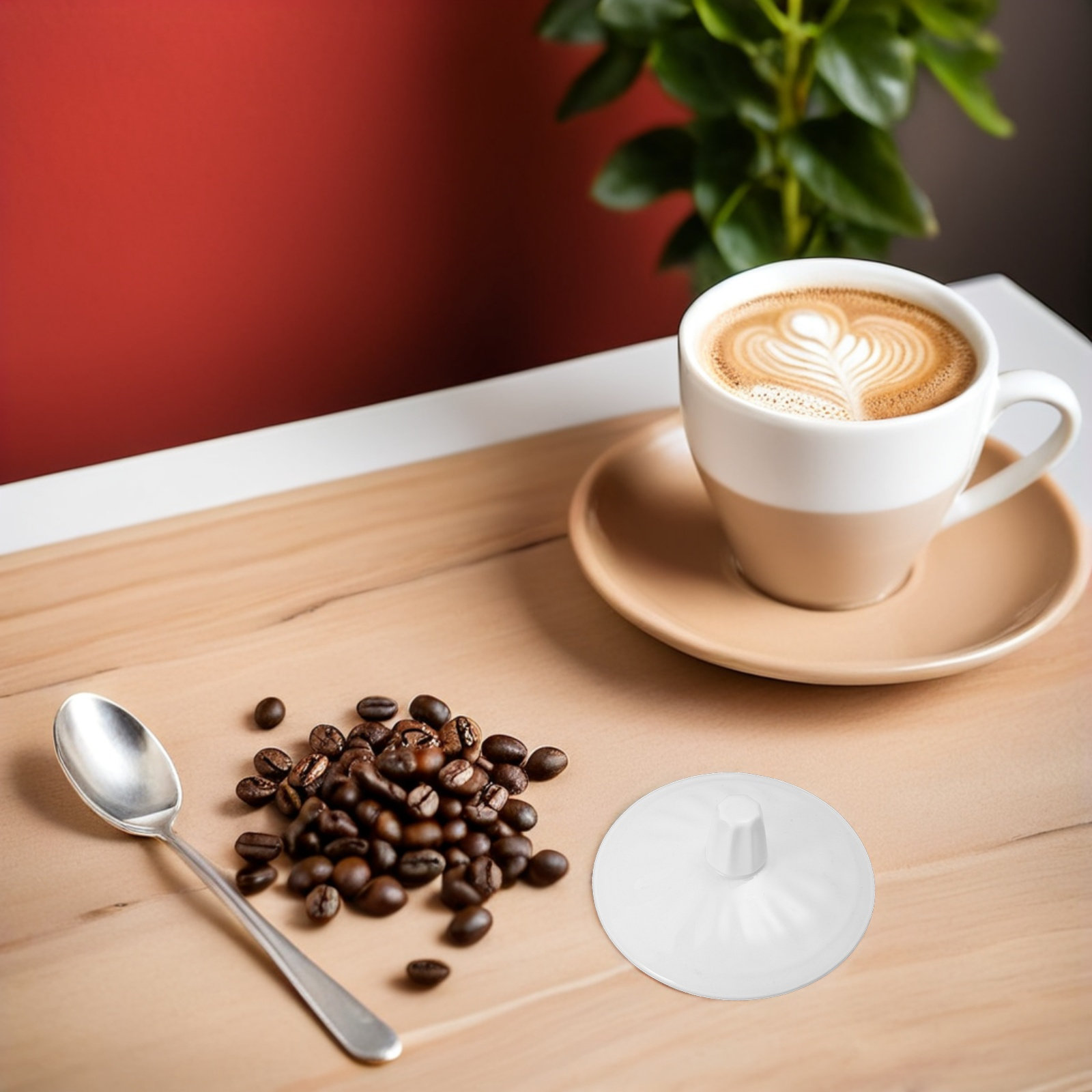 Coffee Tea Replacement - 2Pcs Porcelain Mug Lid Replacement White