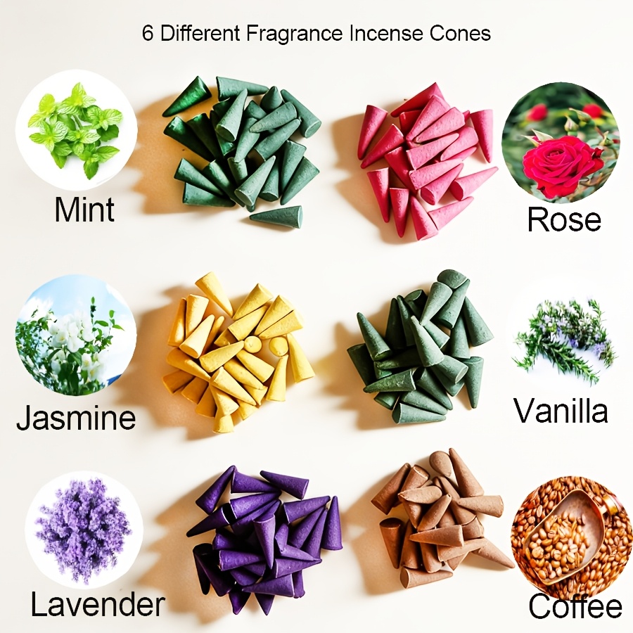 Coffee Jasmine Tea - 200G/Approx. 222Pcs Jingyu Liuyun Tower Incense