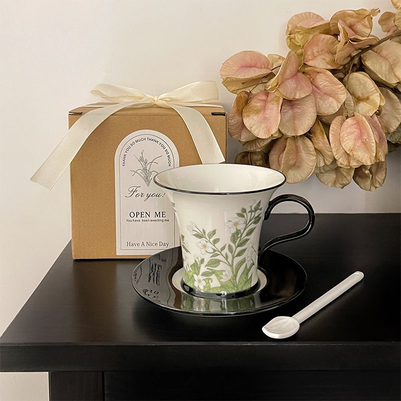 Coffee Jasmine Tea - Mug American Retro Jasmine Delicate Hand