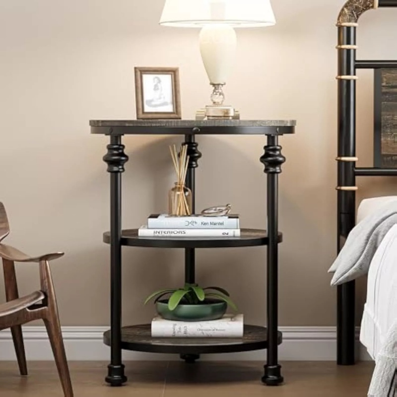 Alternative To Coffee And Tea - ‌American Vintage End Table, Solid Wood