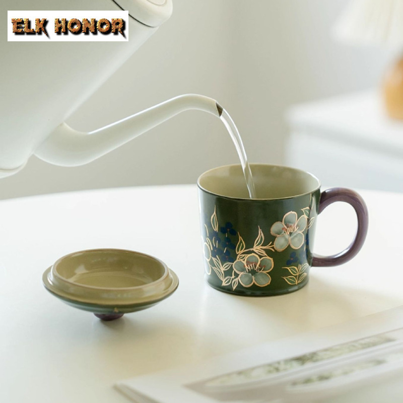 300ml Hand-painted Jasmine Flo - Coffee Jasmine Tea recension och pris