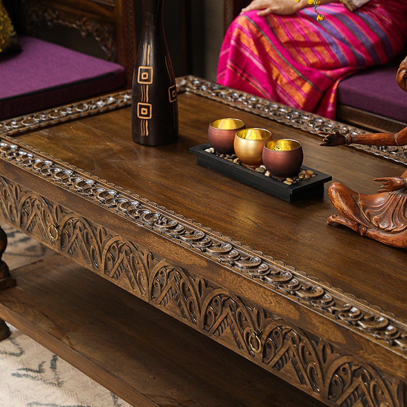 Solid wood coffee table Thai c - Coffee Tea Thai recension och pris