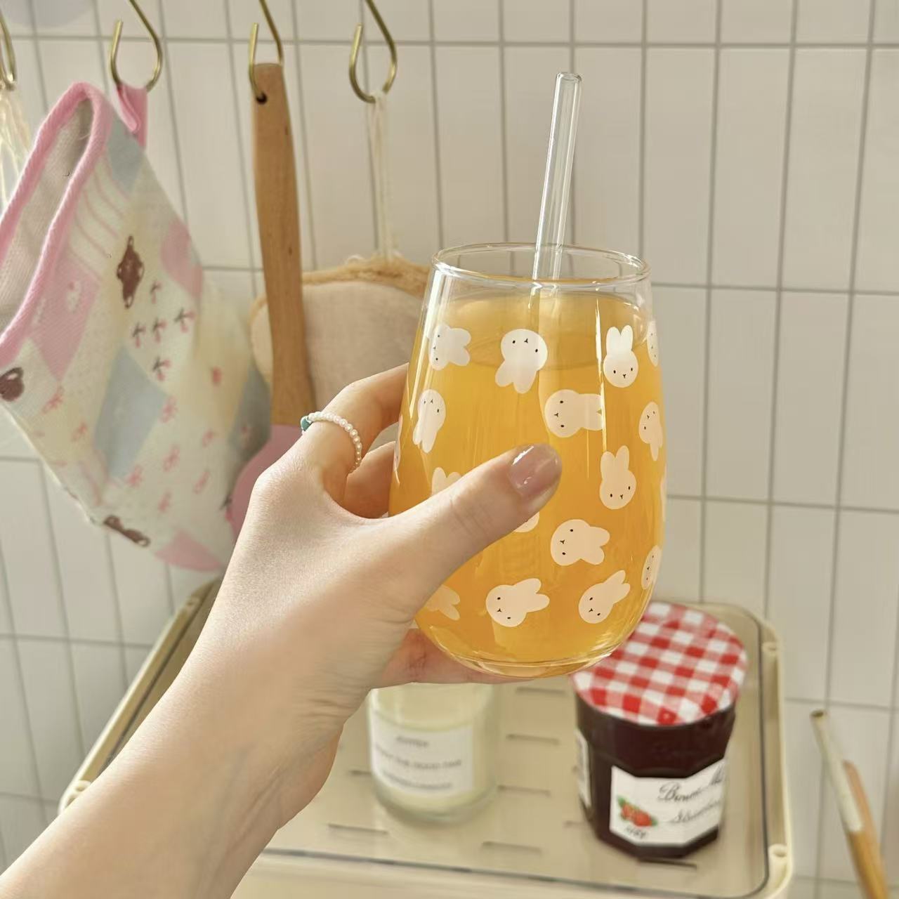 Cute Miffy Rabbit Printed Glas - Coffee Tea & Espresso Appliances recension och pris