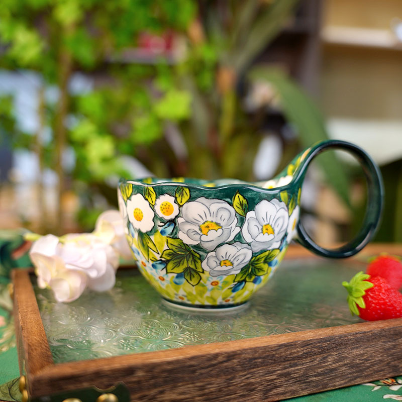 Jasmine Underglaze Ceramic Mug - Coffee Jasmine Tea recension och pris