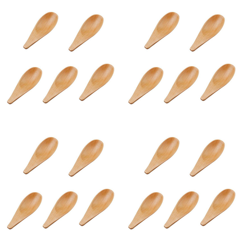 ABUN-20 Pieces Mini Wooden Spo - Coffee Tea Etc recension och pris
