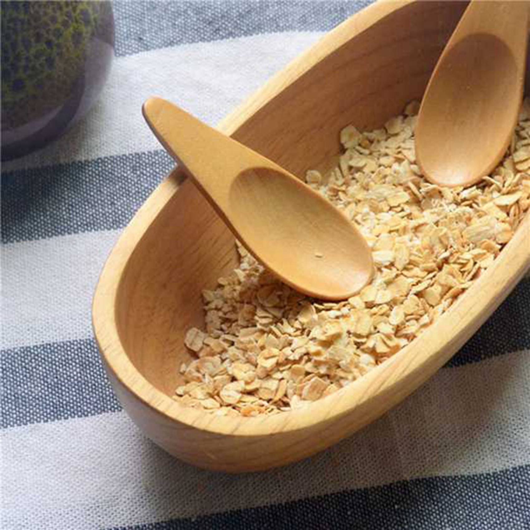 A04G-10 Pieces Mini Wooden Spo - Coffee Tea Etc recension och pris