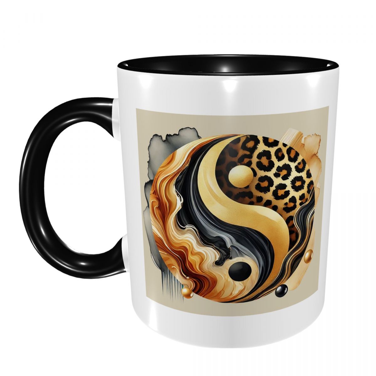 Leopard Yin Yang Luxury Gold M - Coffee Tea Yin Yang recension och pris