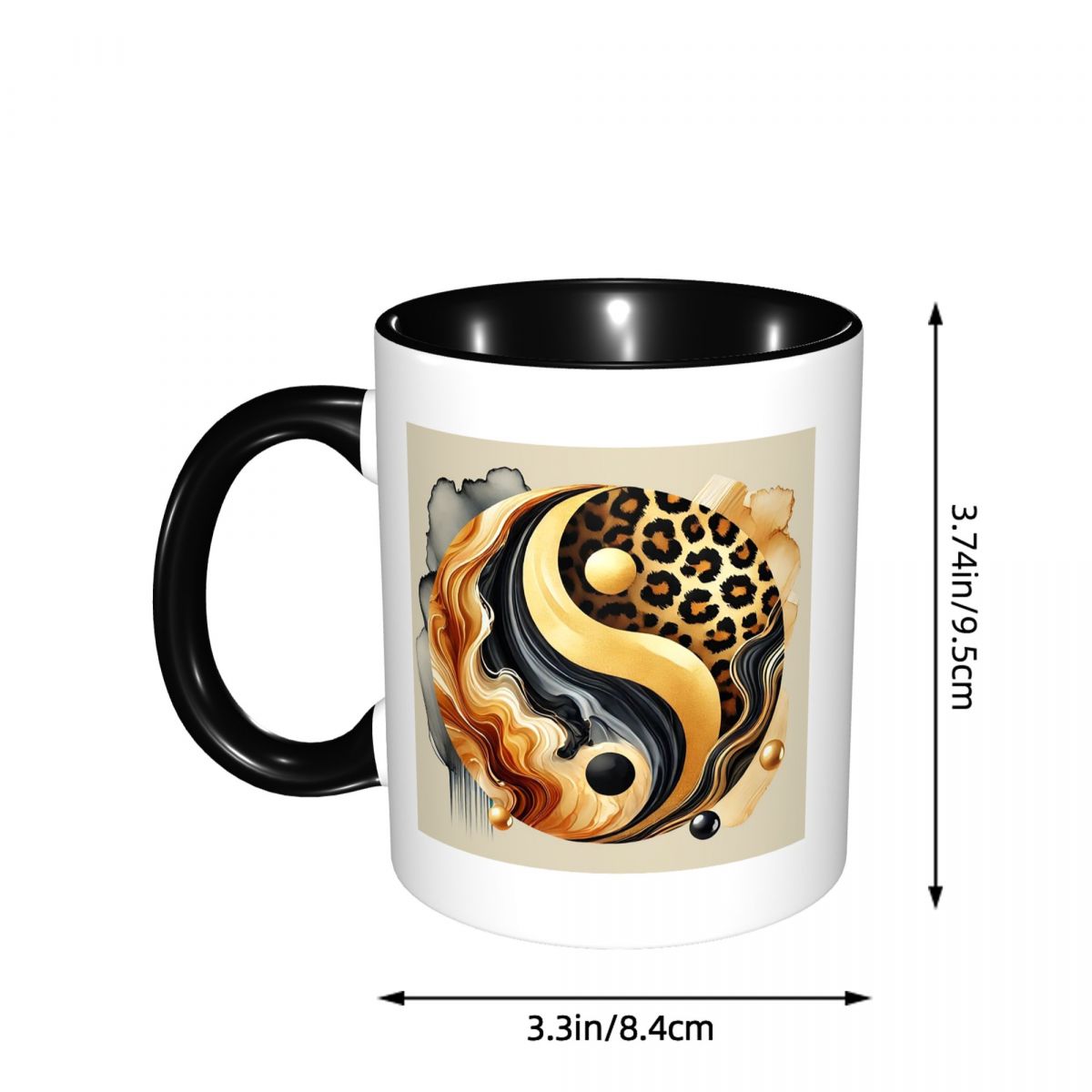 Leopard Yin Yang Luxury Gold M - Coffee Tea Yin Yang recension och pris