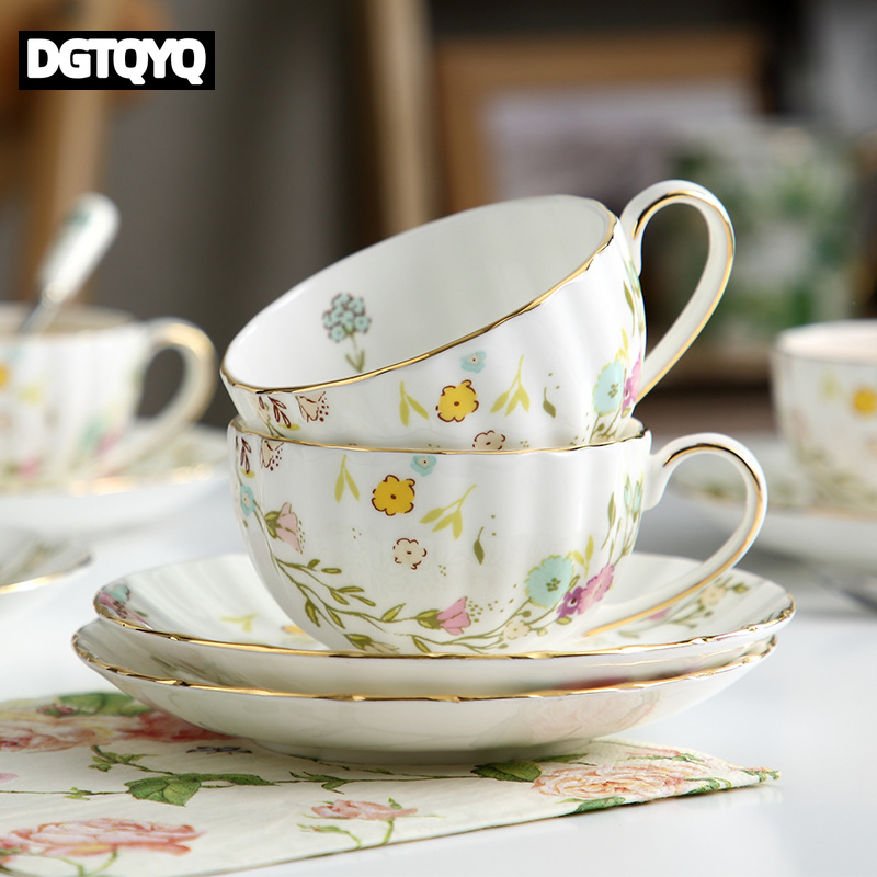 2Pcs Vintage Floral Ceramic Co - Coffee Tea Mix recension och pris