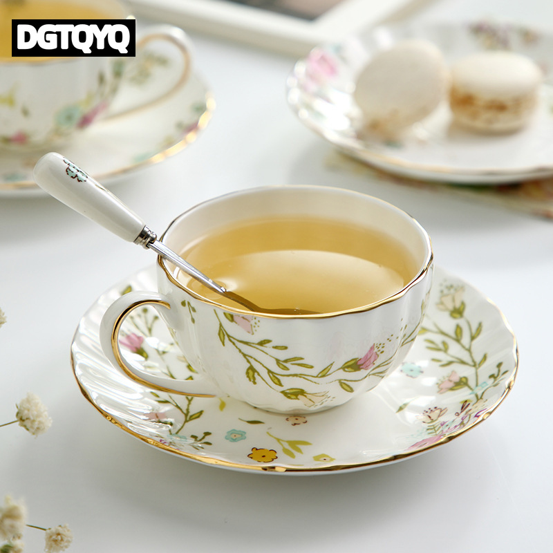 2Pcs Vintage Floral Ceramic Co - Coffee Tea Mix recension och pris