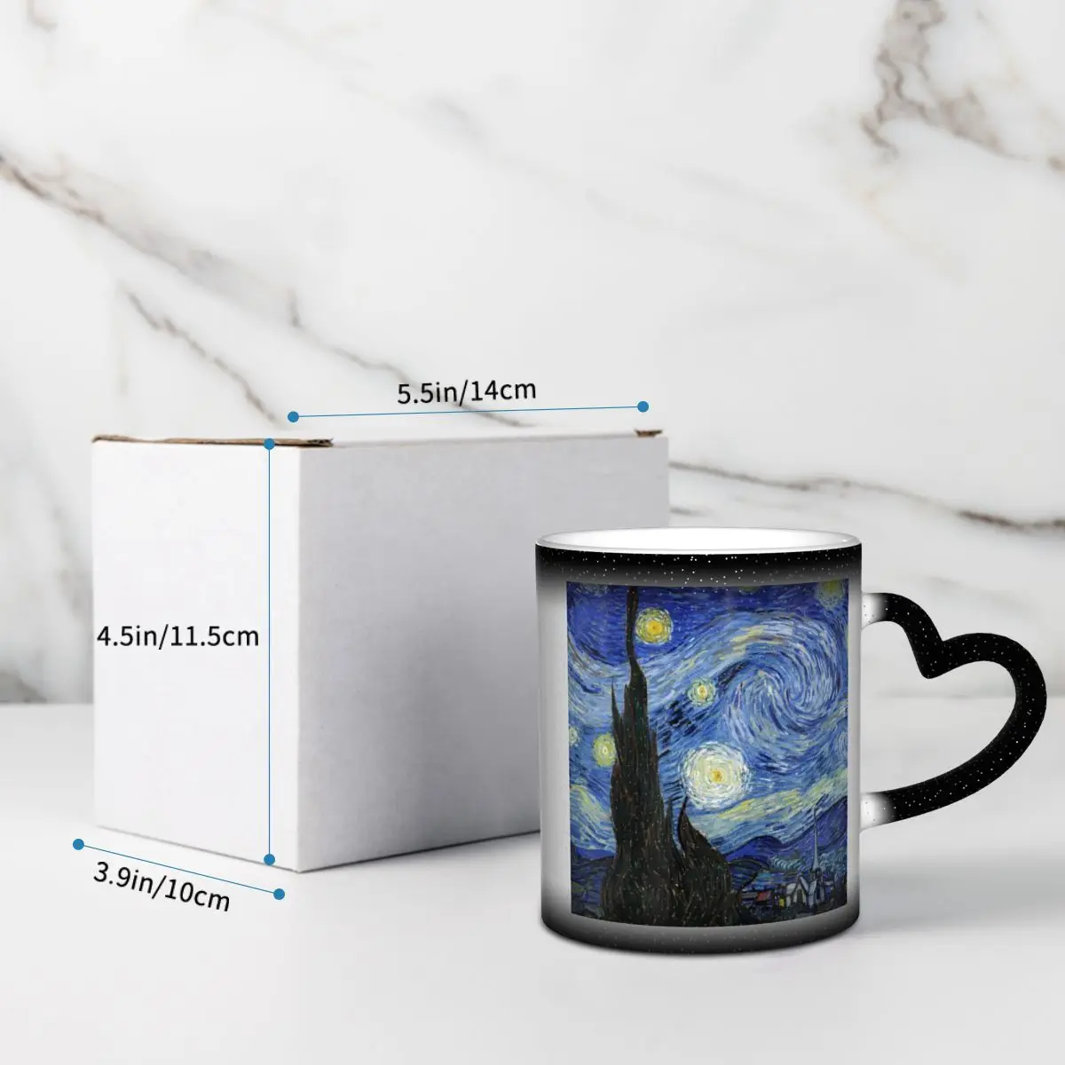 Van Gogh Mug Funny Ceramic Cof - Coffee Tea Van recension och pris