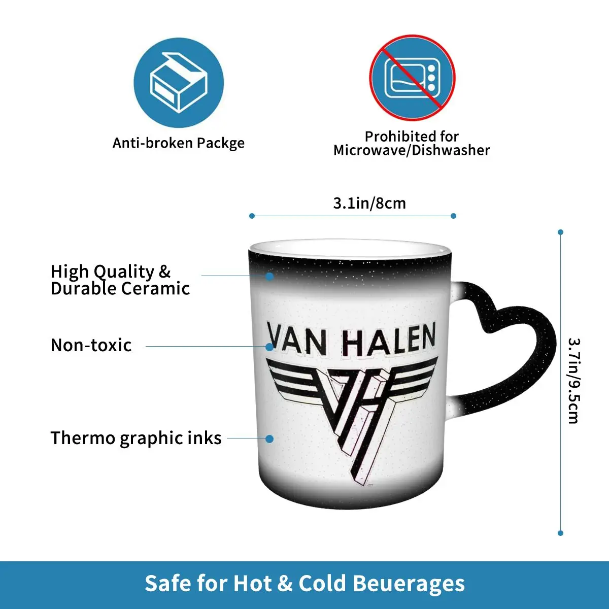 Van Halen 5150 Logo Mug Funny  - Coffee Tea Van recension och pris