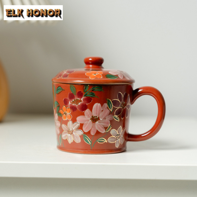 300ml Hand-painted Jasmine Flo - Coffee Jasmine Tea recension och pris