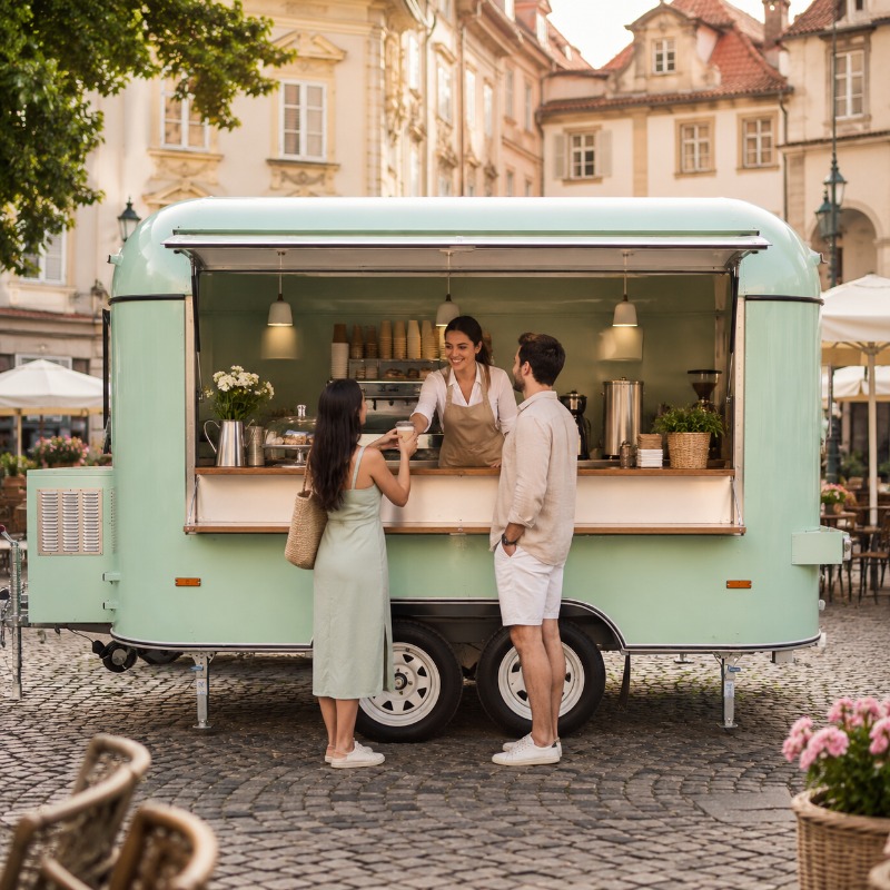 Food Truck Trailer Street Cate - Coffee Tea Van recension och pris