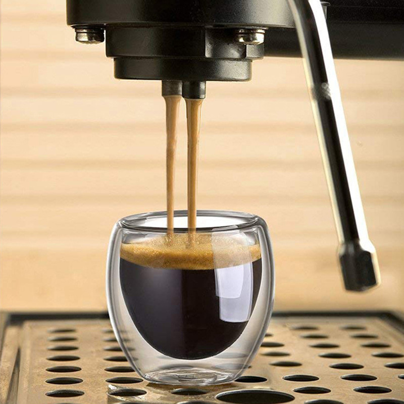 Double Walled Glass Coffee Mug - Coffee Tea Mix recension och pris