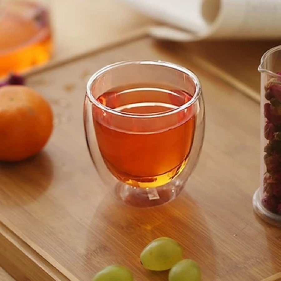Double Walled Glass Coffee Mug - Coffee Tea Mix recension och pris