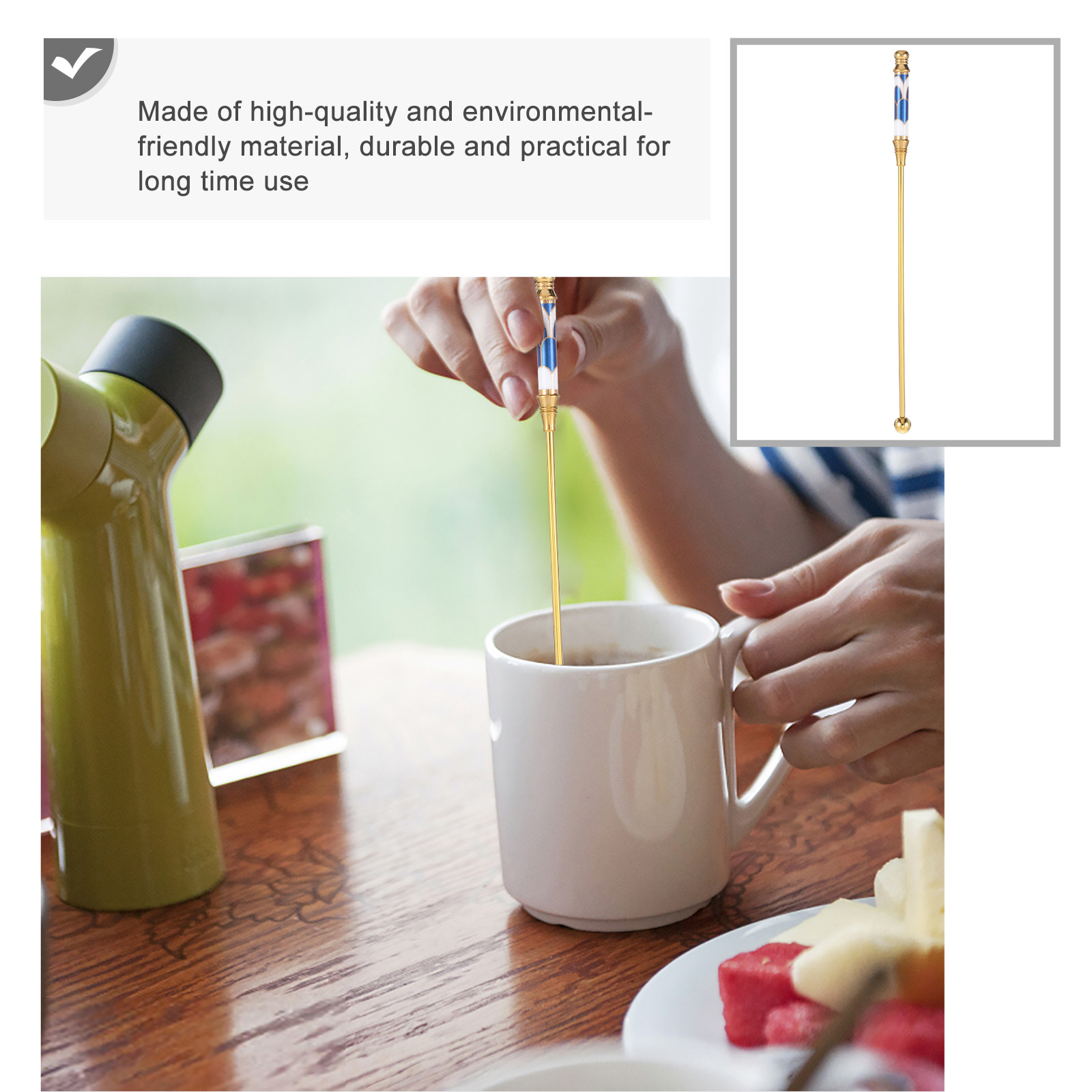 1Pcs Stylish Stirring Stick wi - Coffee Tea Mix recension och pris
