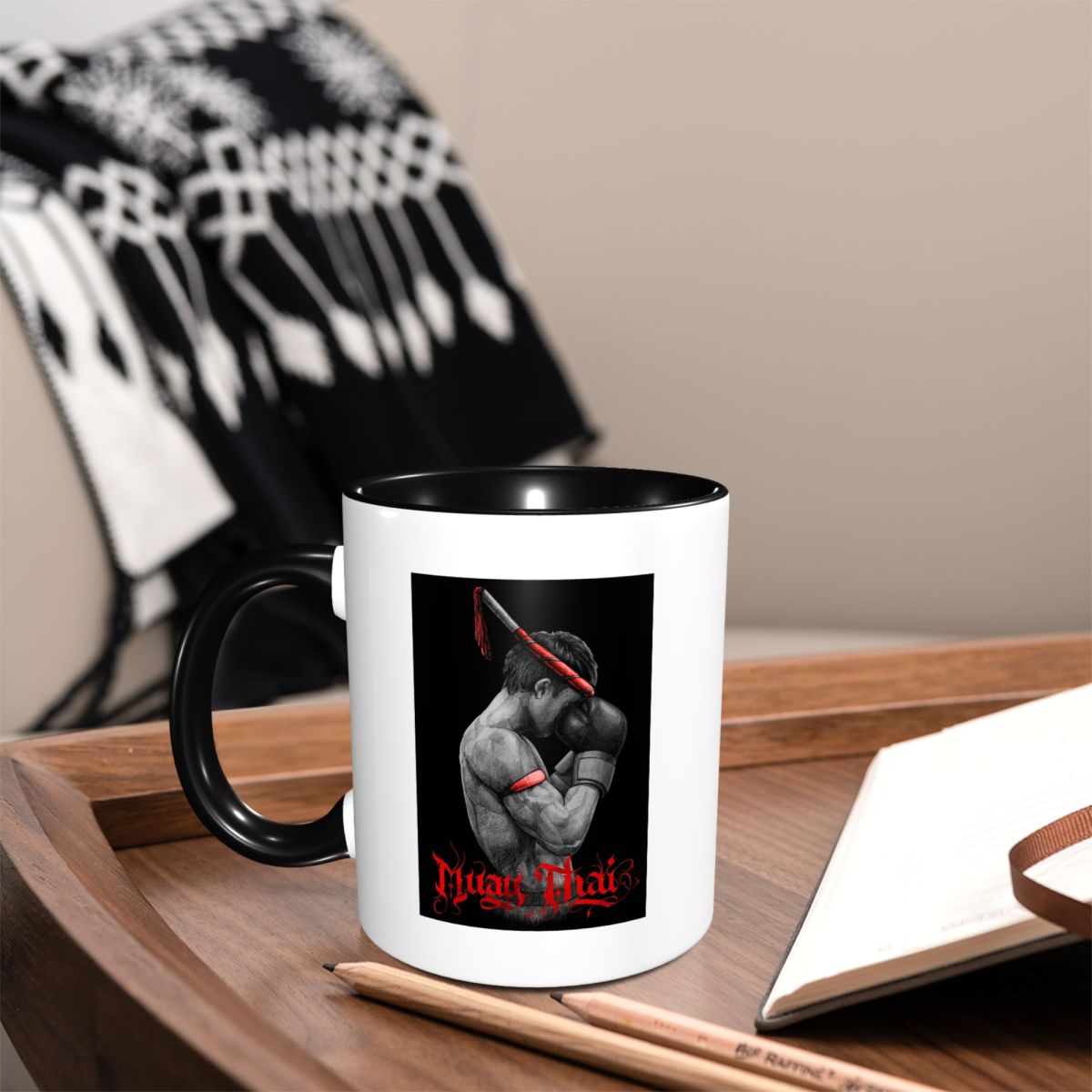 Muay Thai Boxing Fighter Mug F - Coffee Tea Thai recension och pris