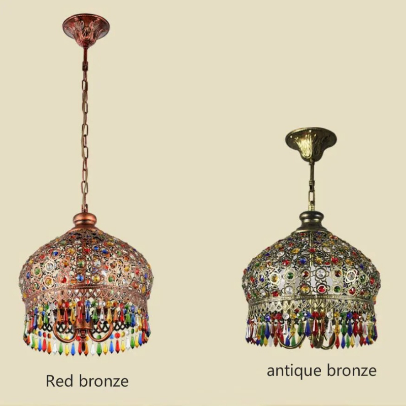 Colorful Crystal Chandelier So - Coffee Tea Thai recension och pris