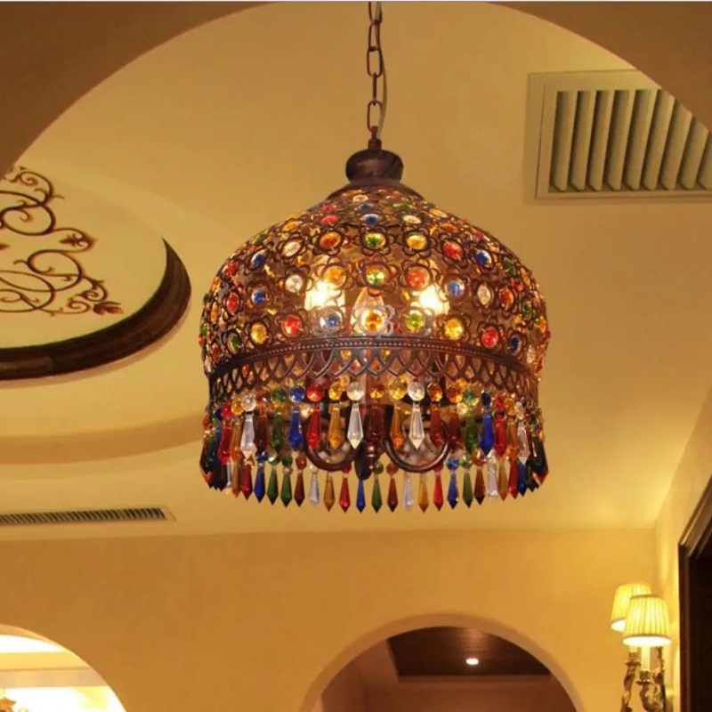 Colorful Crystal Chandelier So - Coffee Tea Thai recension och pris