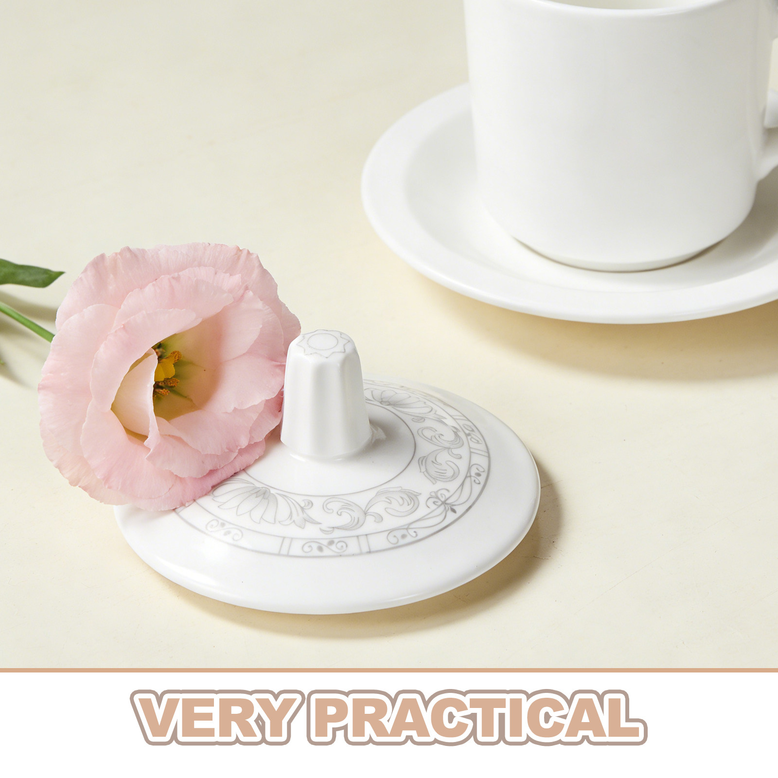 Ceramic Cup Lid Replacement fo - Coffee Tea Replacement recension och pris