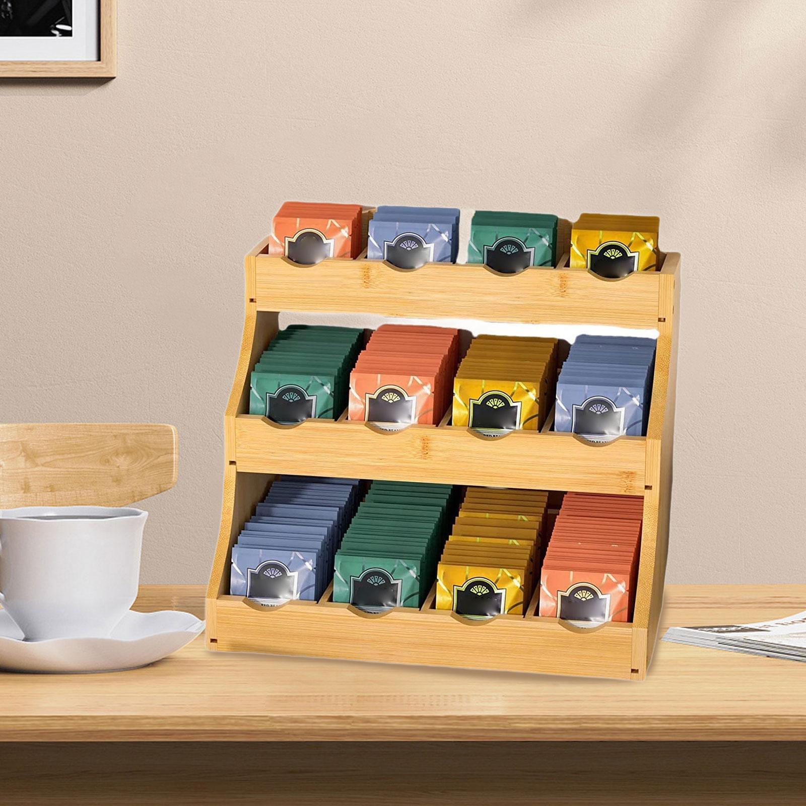 Tea Bag Organizer Wood Coffee  - Coffee Tea Break recension och pris