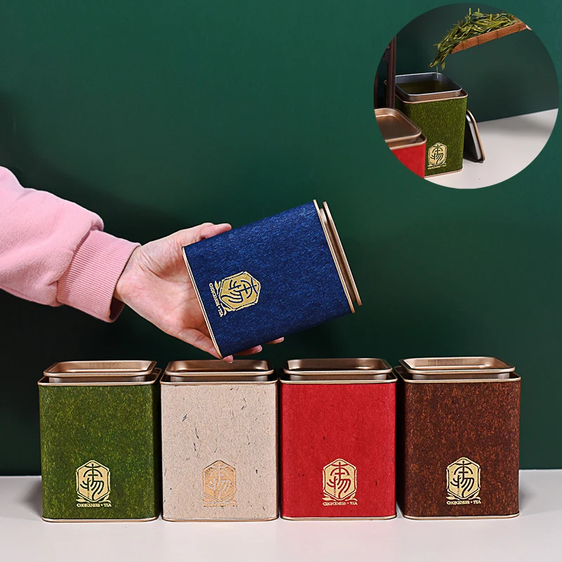 Tea Tin Containers Square Meta - Coffee Jasmine Tea recension och pris