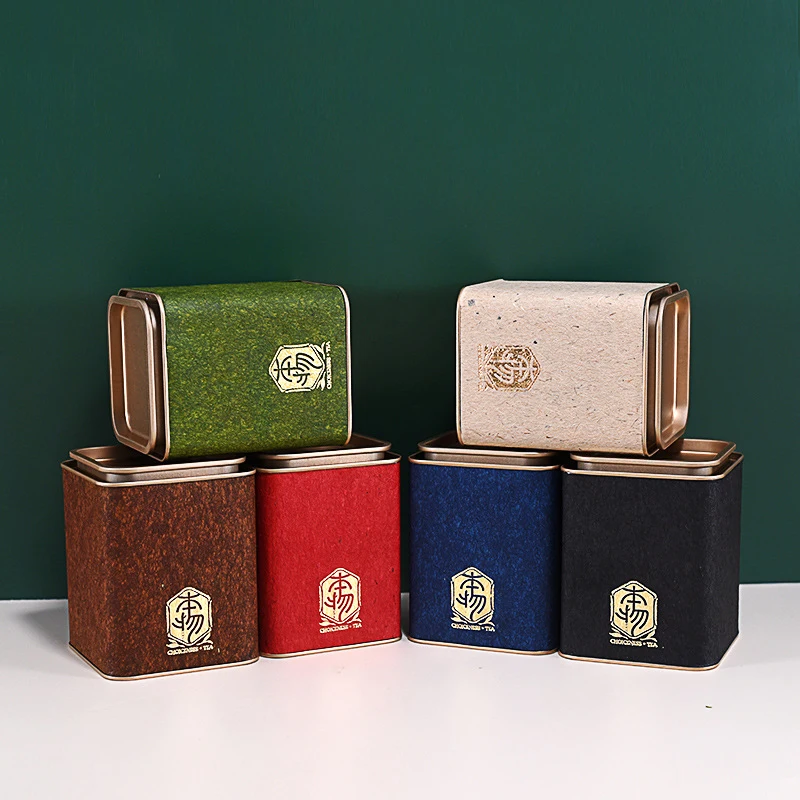 Tea Tin Containers Square Meta - Coffee Jasmine Tea recension och pris