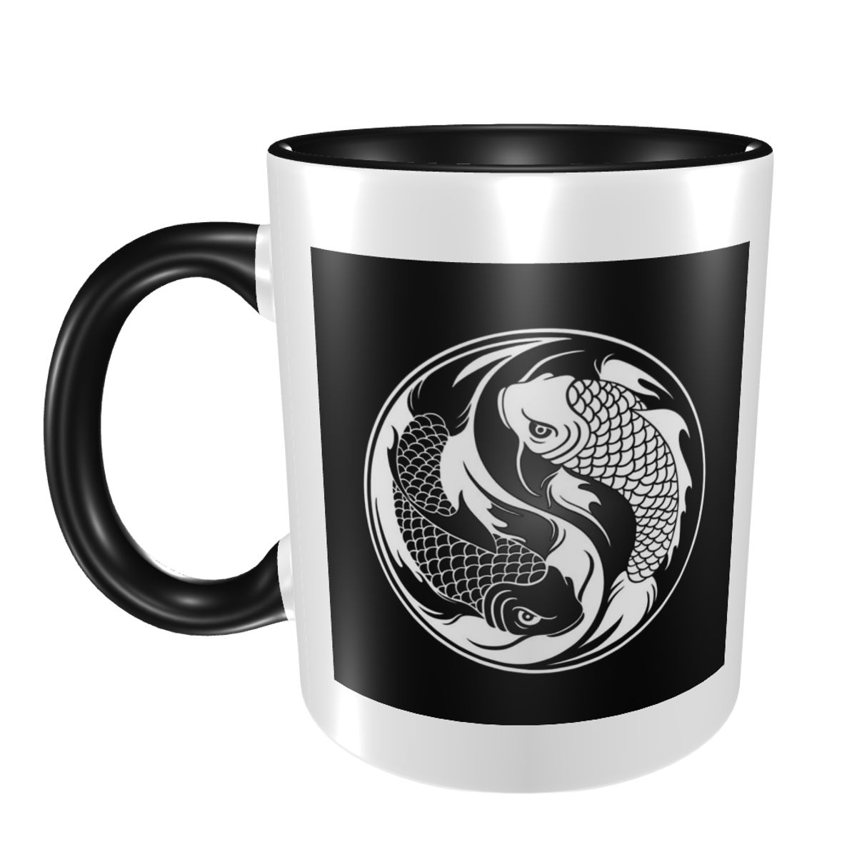 Black And White Yin Yang Koi F - Coffee Tea Yin Yang recension och pris