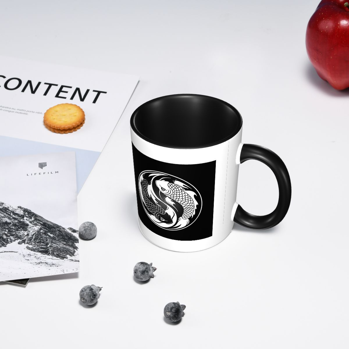Black And White Yin Yang Koi F - Coffee Tea Yin Yang recension och pris