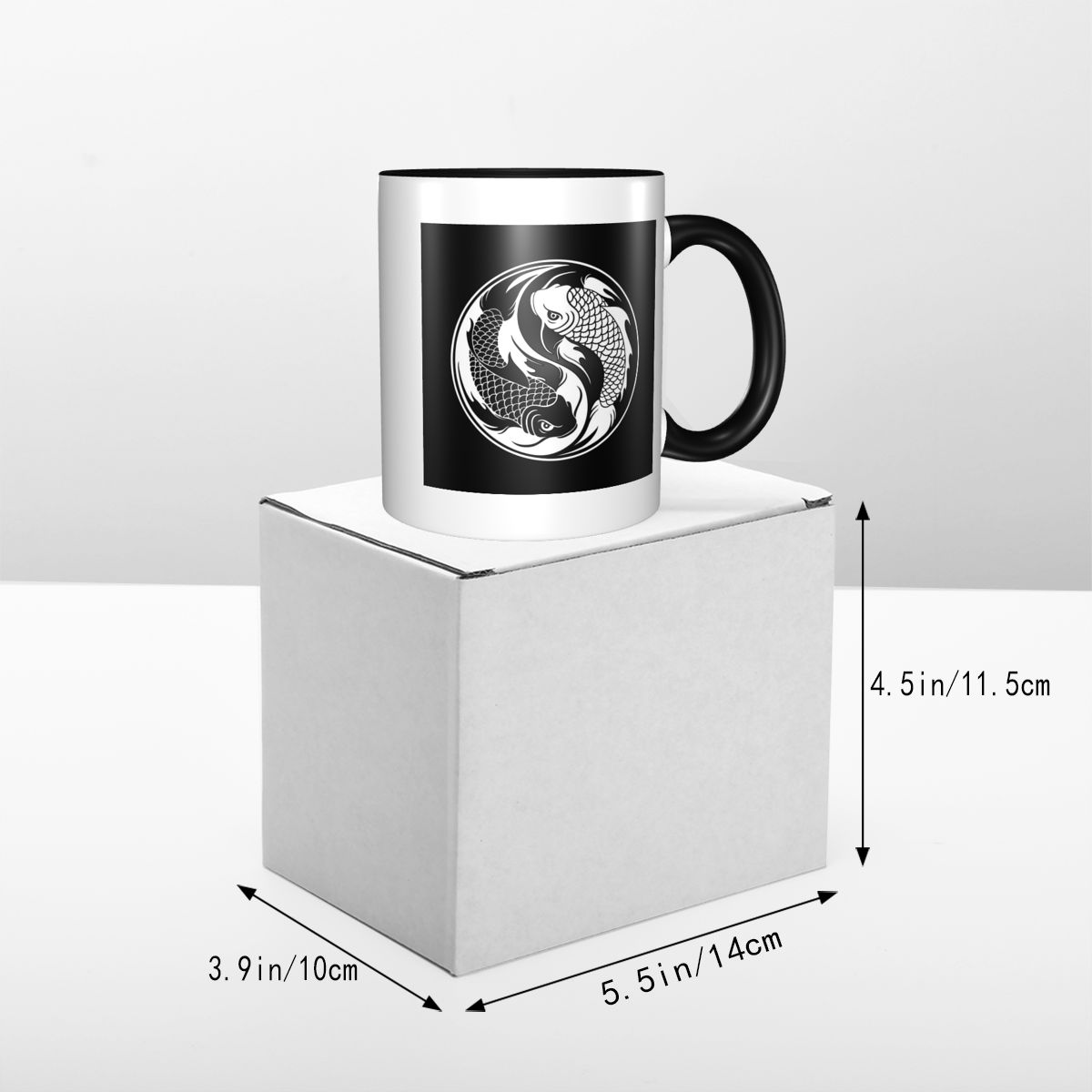 Black And White Yin Yang Koi F - Coffee Tea Yin Yang recension och pris