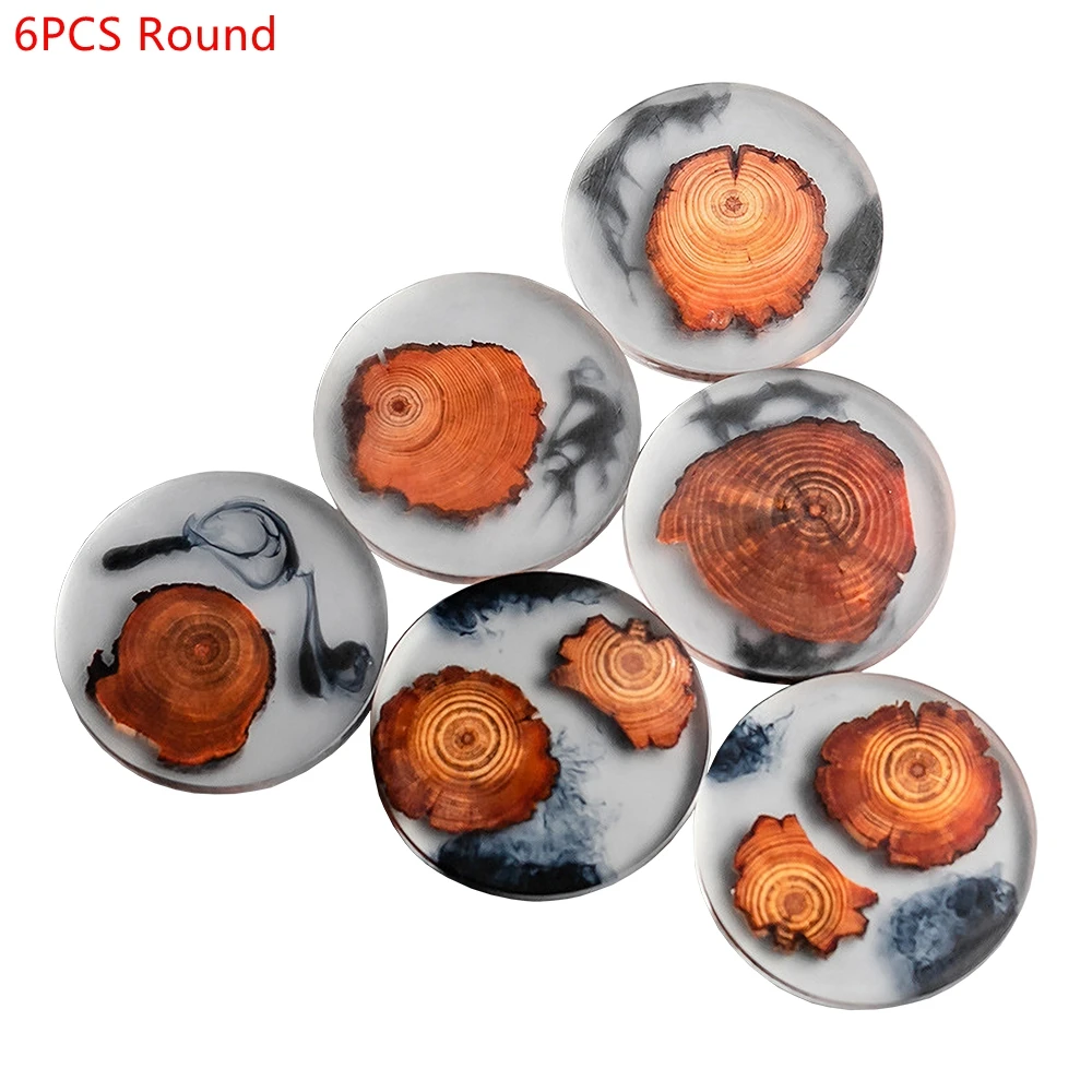 6PCS/Set Resin Pine Coasters H - Coffee Tea Mix recension och pris