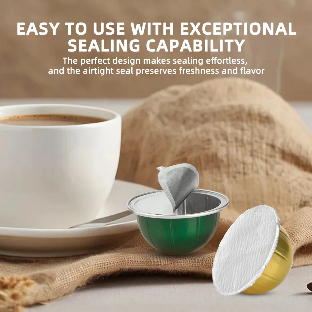 Aluminum Foil Seal Lids to Reu - Coffee Tea Etc recension och pris
